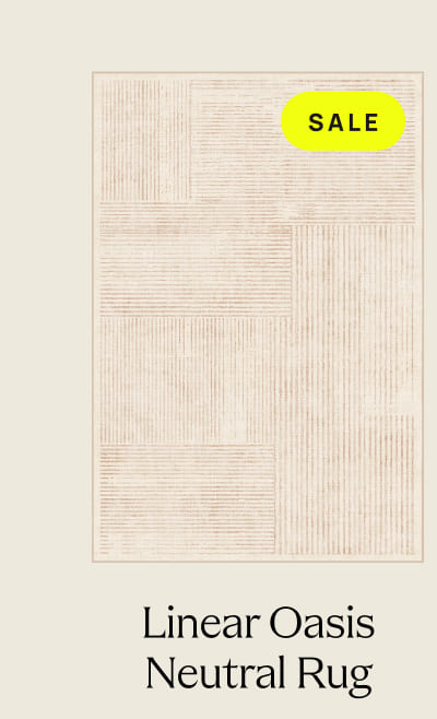 Linear Oasis Neutral Rug 