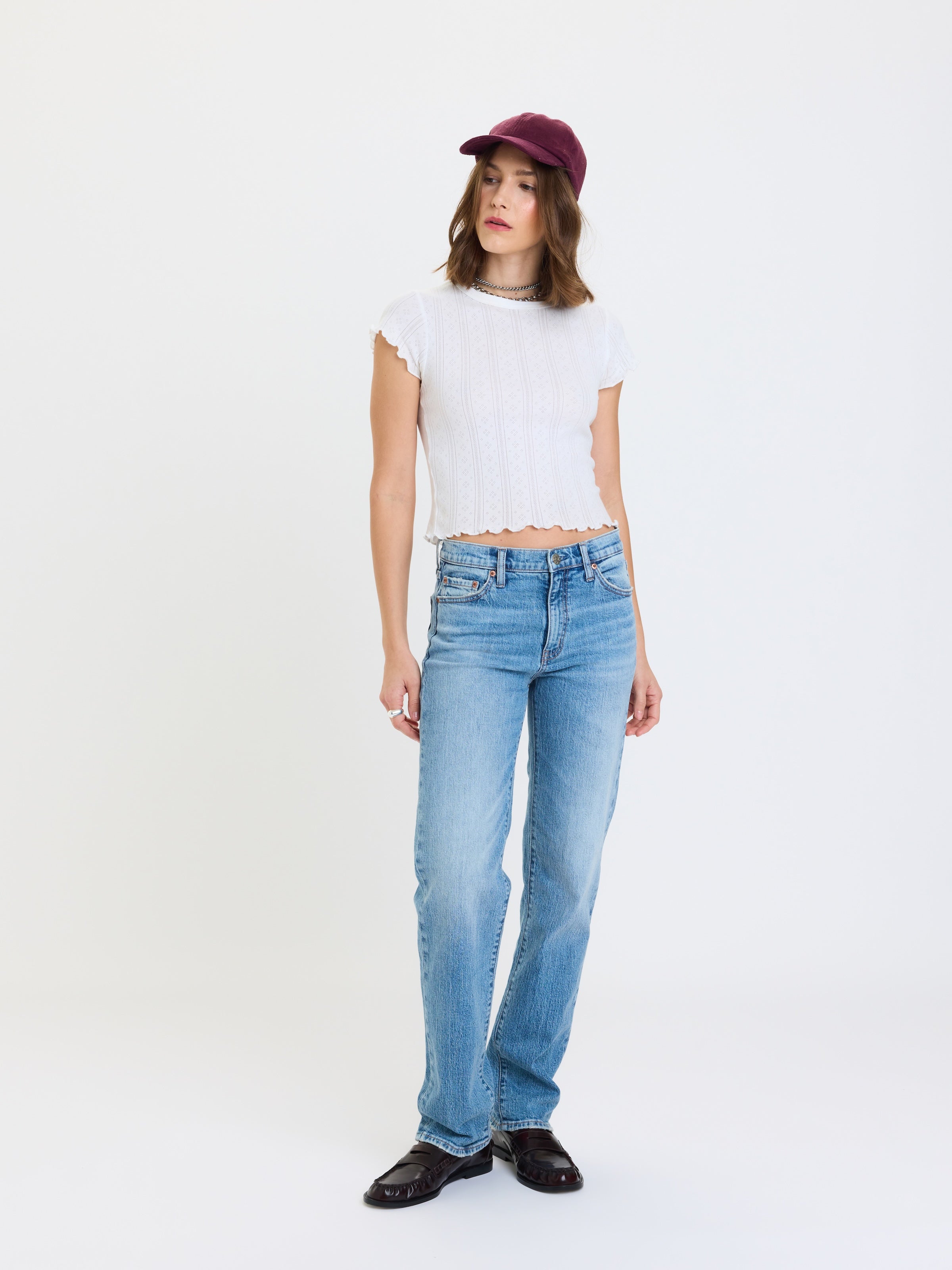 Image of Rebel Mid Rise Slim Straight in On Repeat