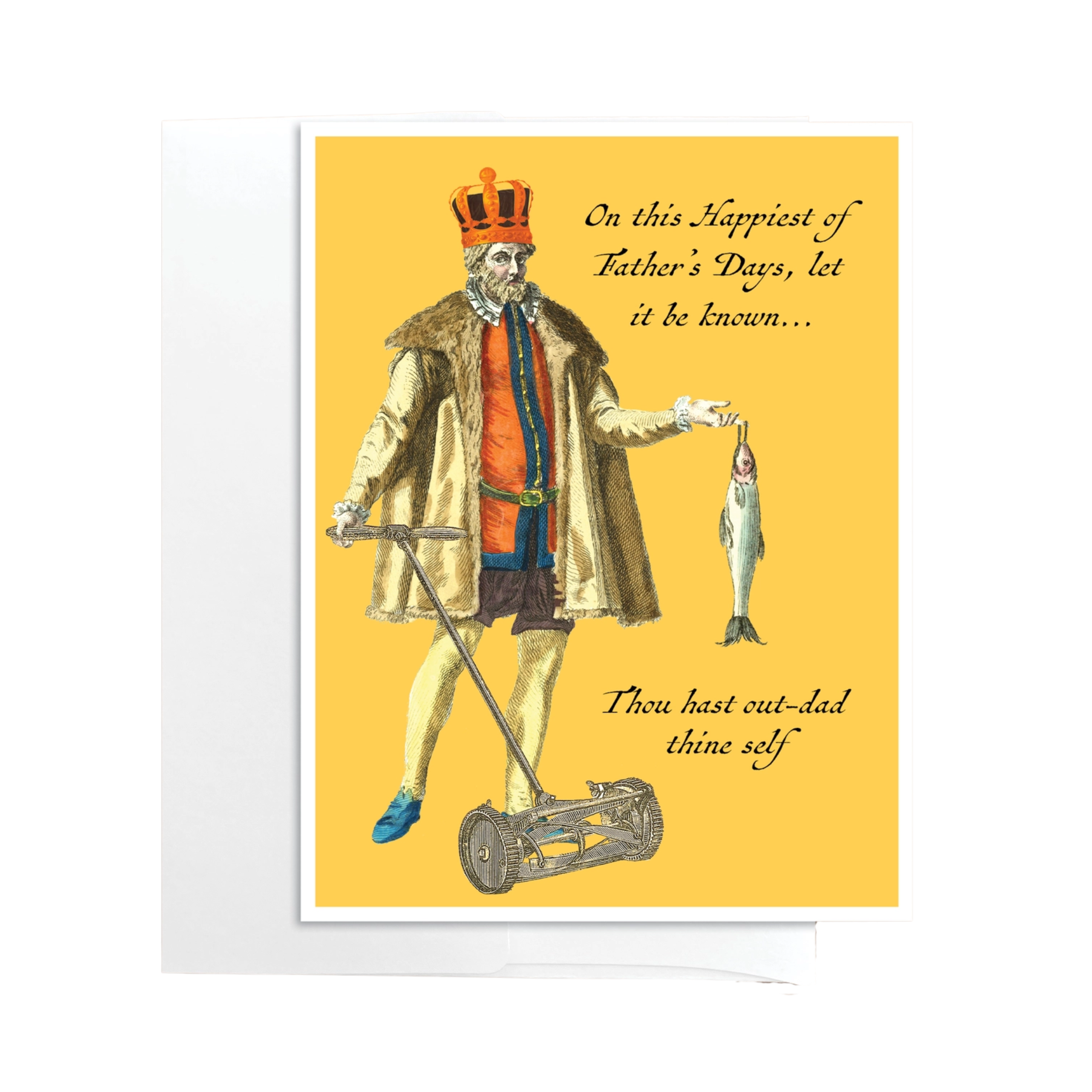Image of Renaissance Father's Day Funny Greeting Card