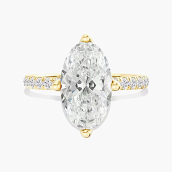 Carrie Lab Grown Diamond Engagement Ring in 18K Yellow Gold