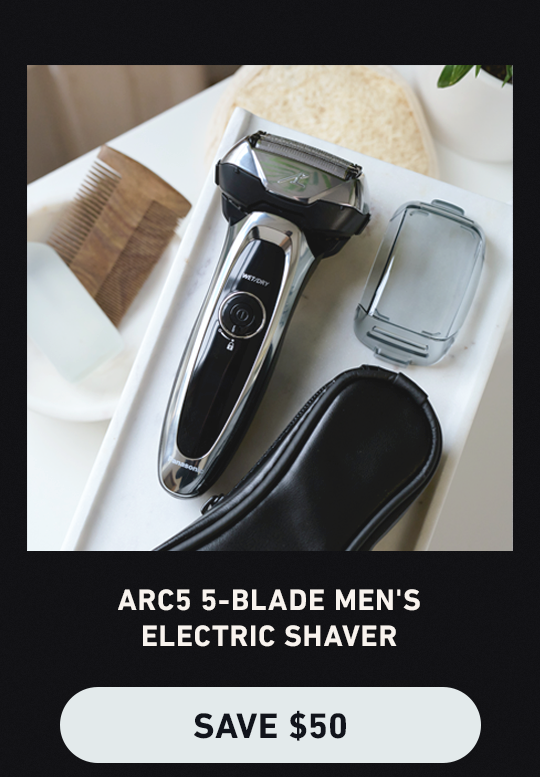 Arc5 5-blade men's electric shaver - save $50