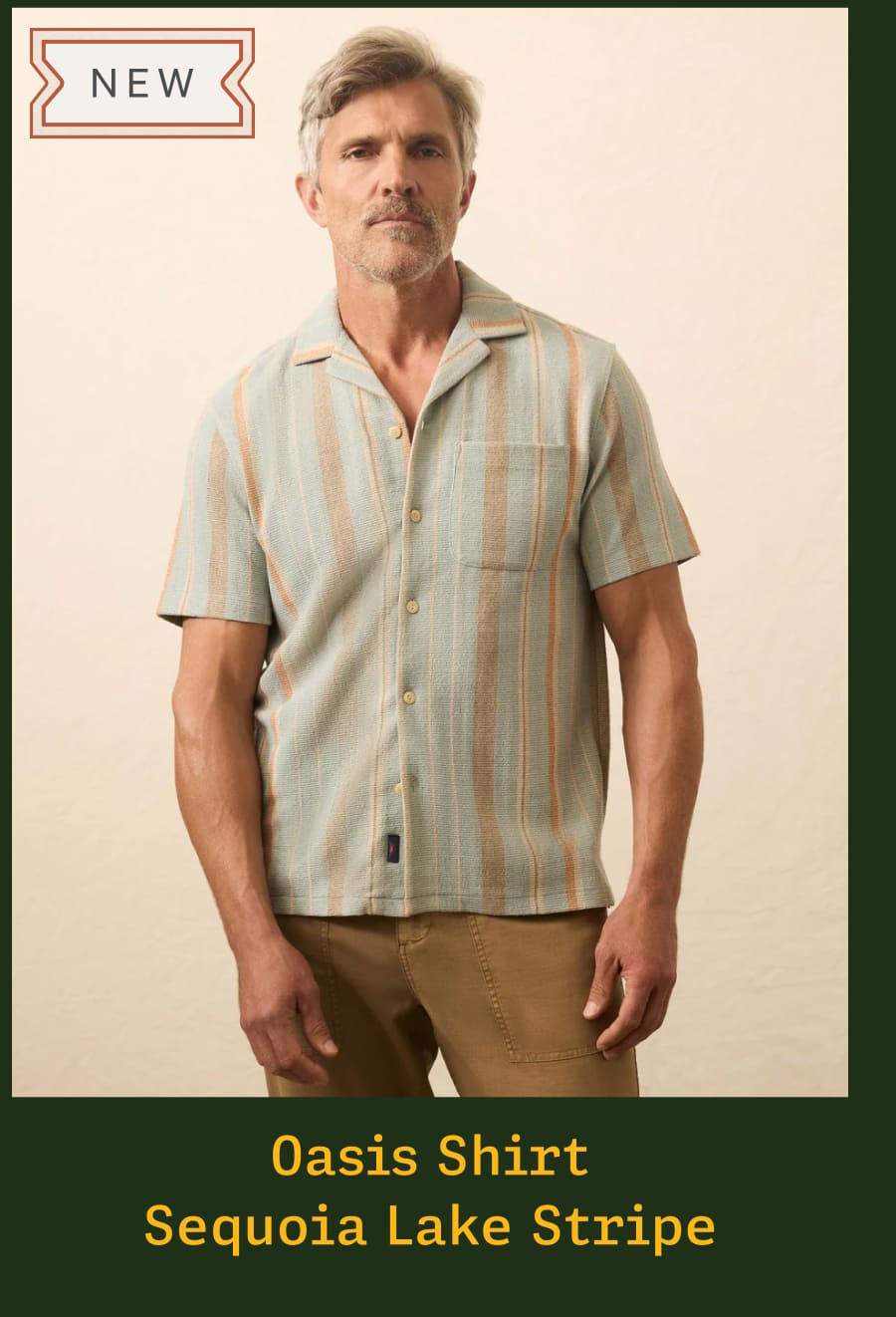 Oasis Shirt Sequoia Lake Stripe