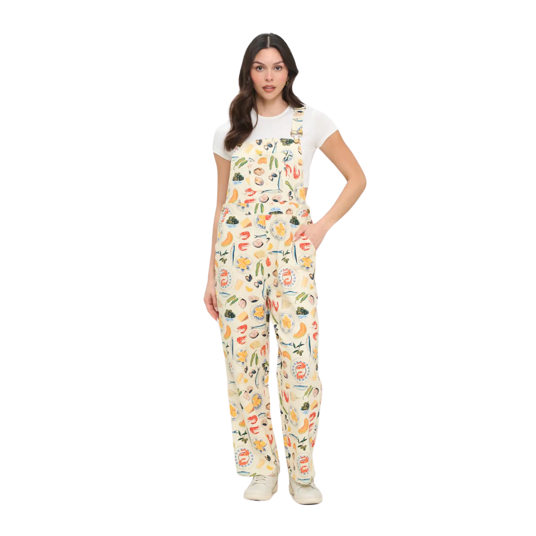 Image of Mediterranean Delights Print Overalls