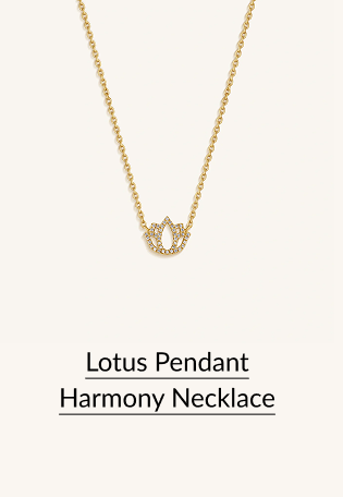 Lotus Pendant Harmony Necklace