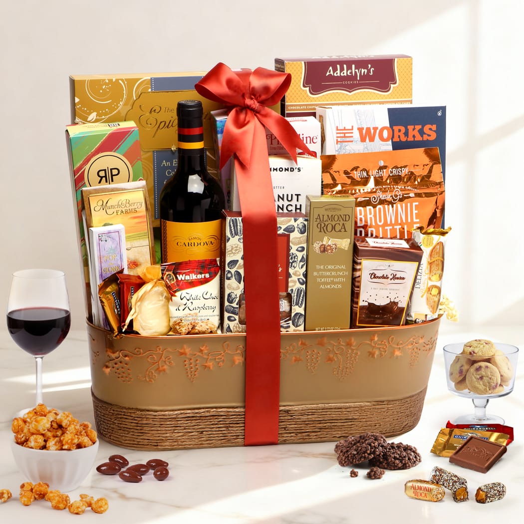Wine Delights Gift Basket $123.16