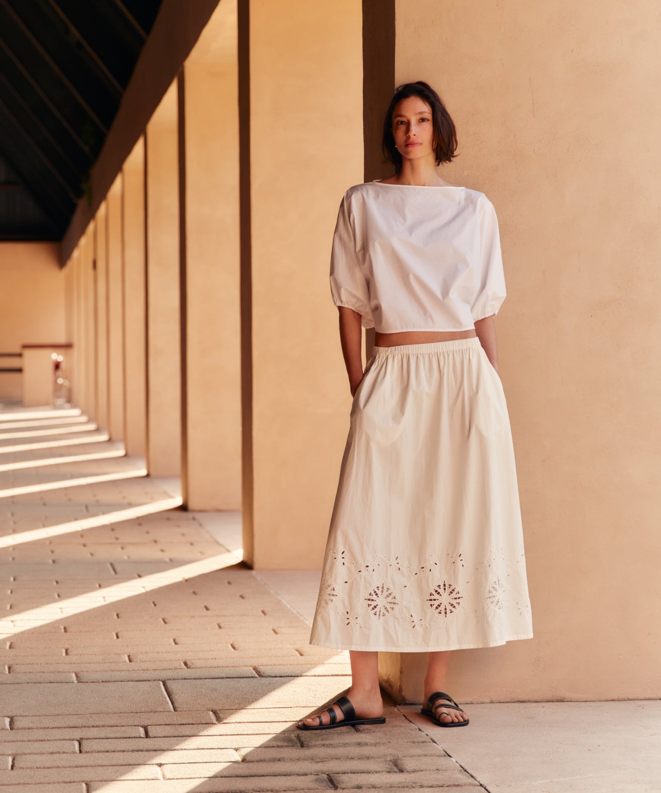 Image of Broderie Lauren Skirt