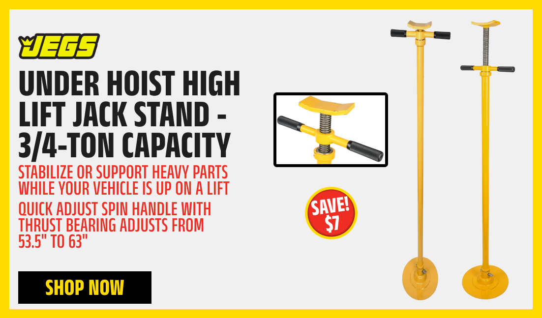 Under Hoist High Lift Jack Stand - 3/4-Ton Capacity