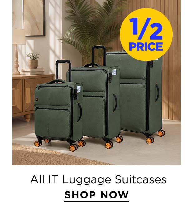 1/2 price off All IT Luggage Suitcases