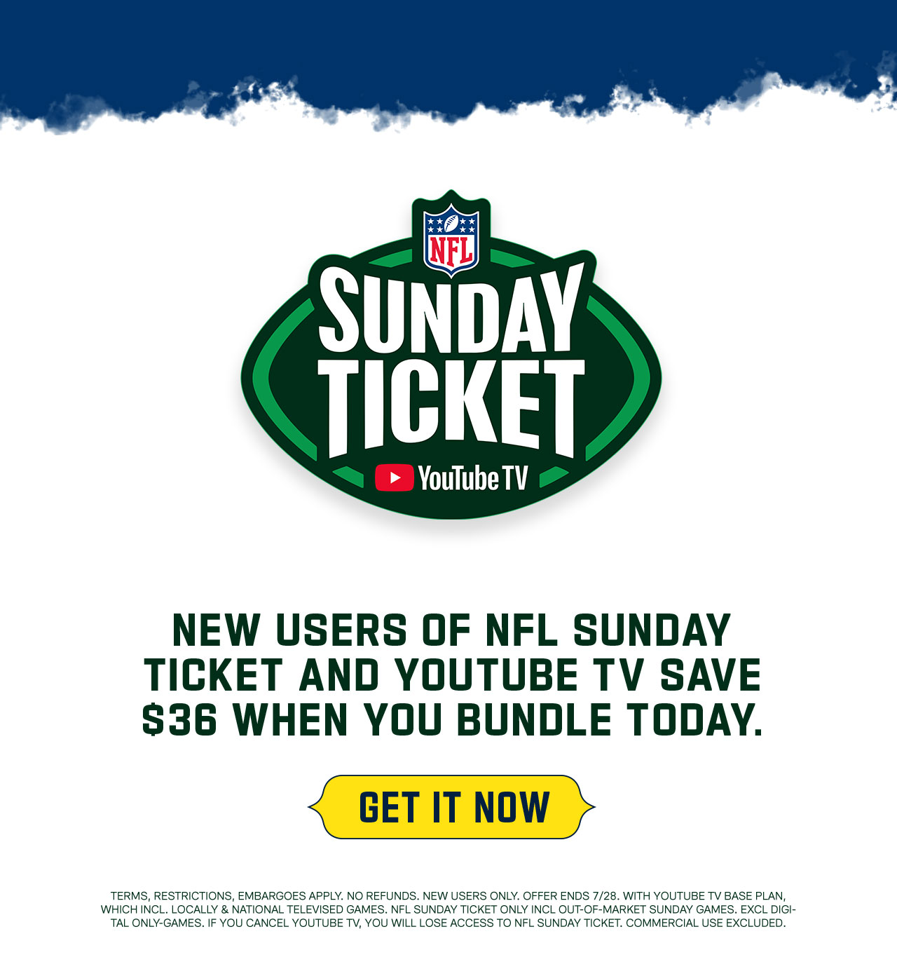 New Users of NFL Sunday Ticket