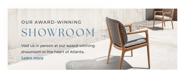 Visit us in person at our 15,000-square-foot, award-winning showroom in the heart of Atlanta.