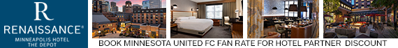 Renaissance Minneapolis Hotel, The Depot | Book Minnesota United FC Fan Rate for Hotel Partner Discount