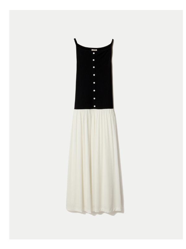Baby Rib Button Cami Dress