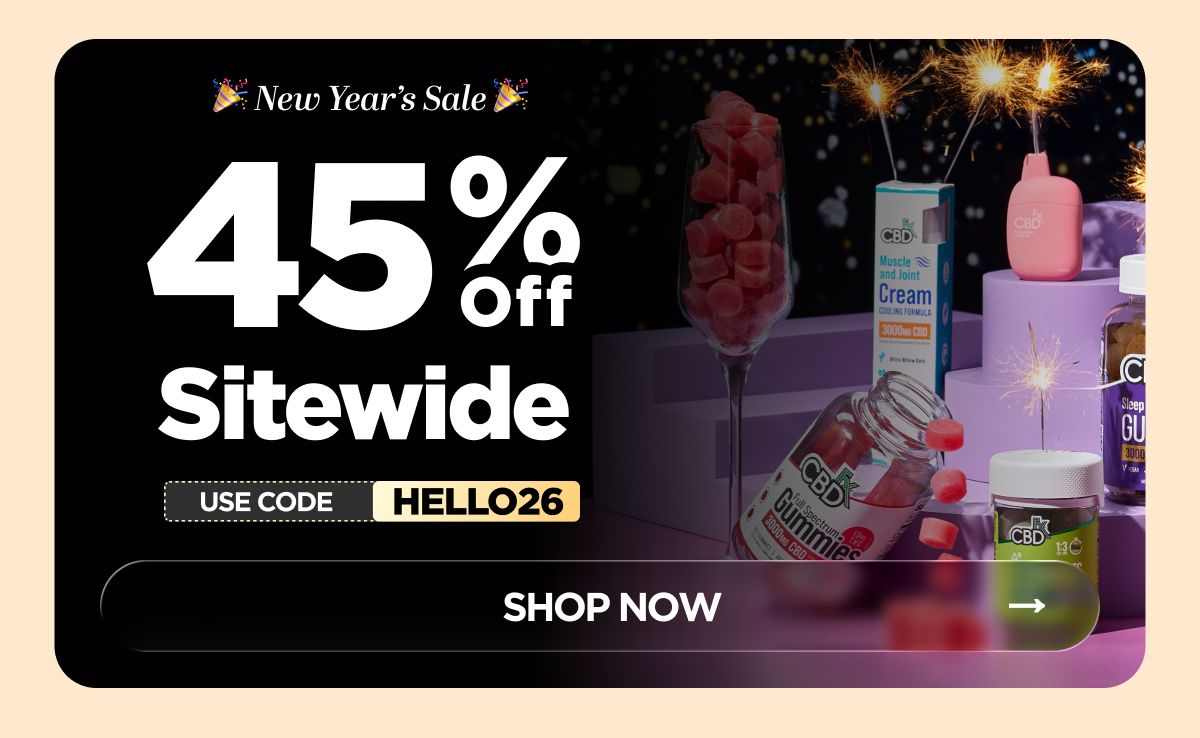New Year’s Sale Get 45% OFF Sitewide Use code HELLO26