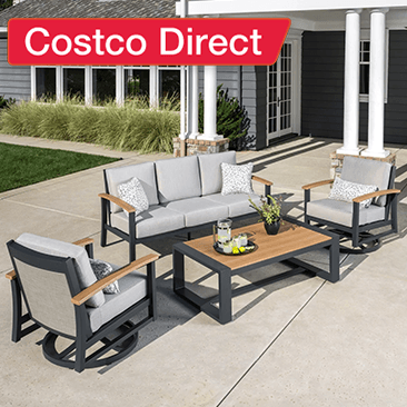 SunVilla Wills 4-Piece Outdoor Patio Seating Set