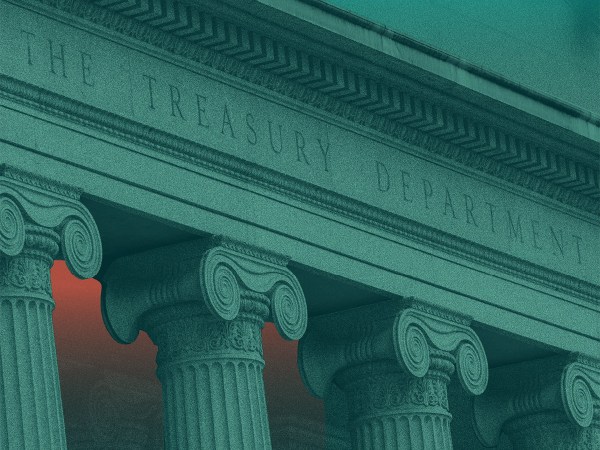 Department of the Treasury facade.