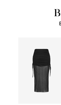 Shop the Shelly Side Gather Mesh Skirt