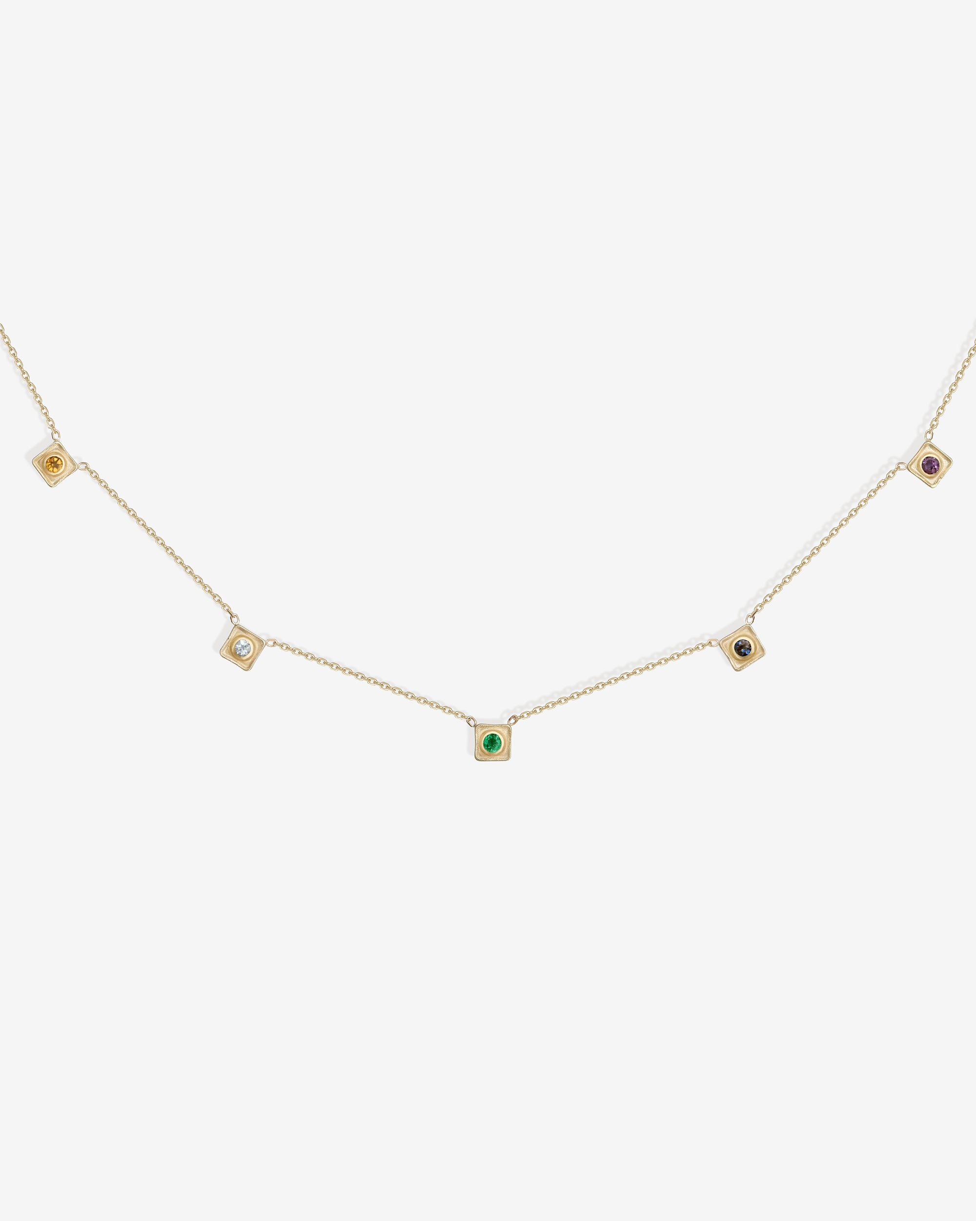 Image of Florence Birthstone Necklace 14K Solid Gold