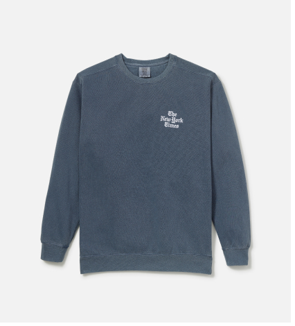 Stacked Logo Embroidered Sweatshirt – Denim