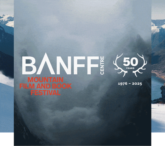 Banff Centre Mountain Film and Book Festival - 50 years celebration. A video showing climbers and skiers enjoying the outdoors.