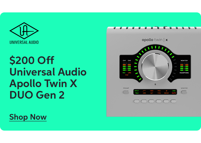 $200 Off Universal Audio Apollo Twin X DUO Gen 2