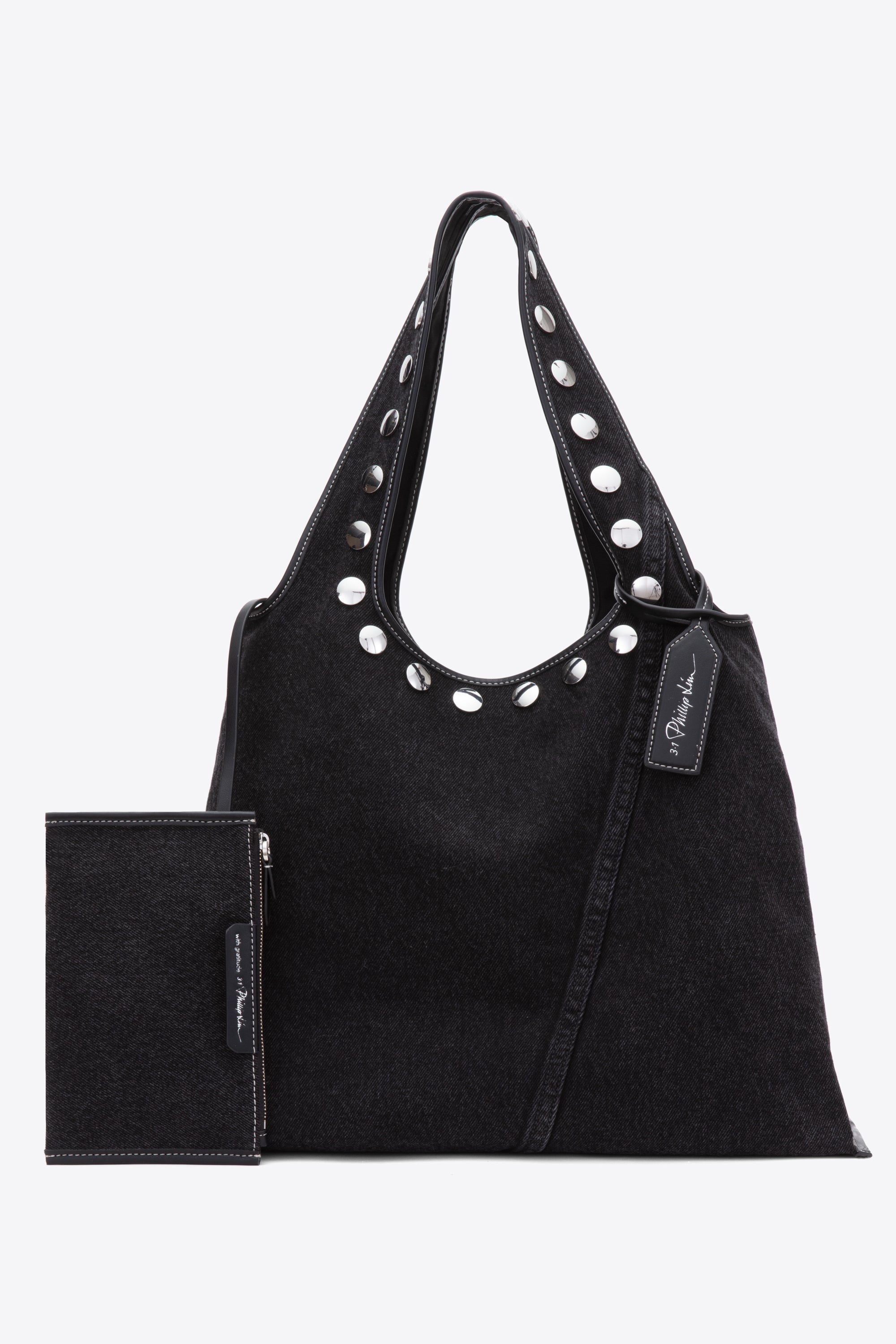 Image of Denim Market Tote with Studs