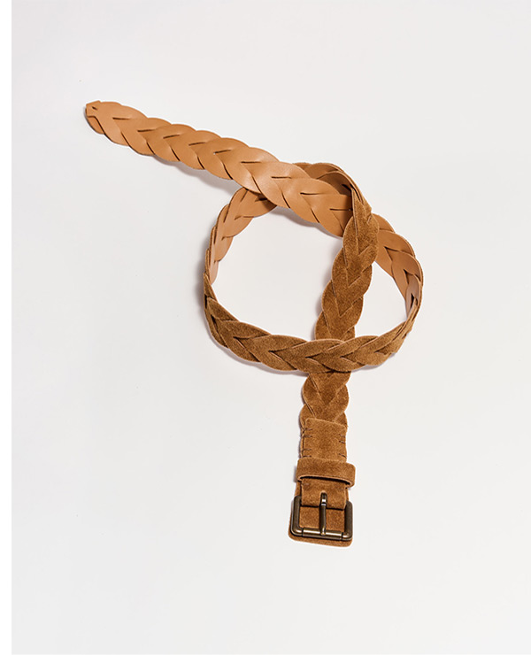 Suede Braided Belt