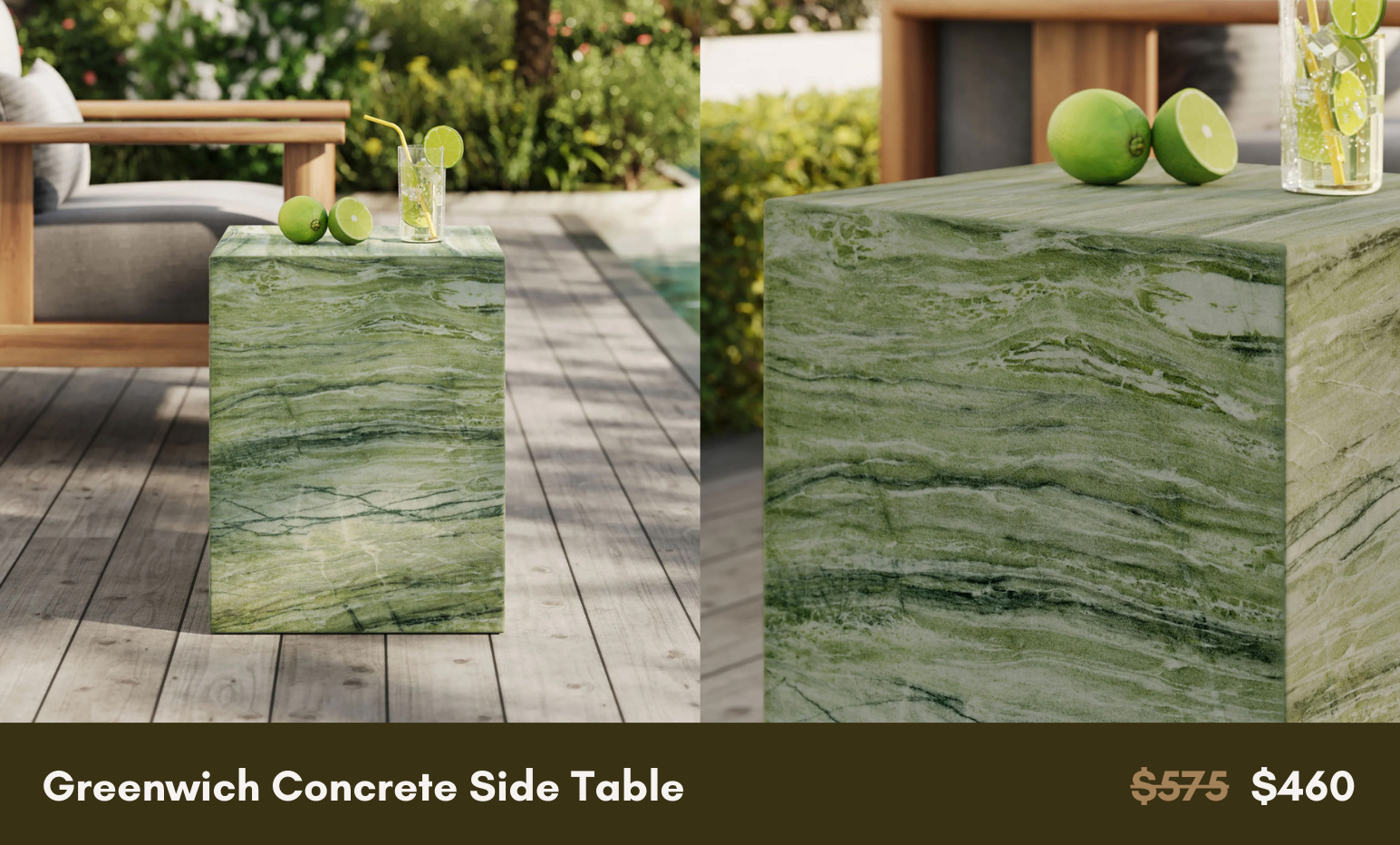 Greenwich Concrete Side Table