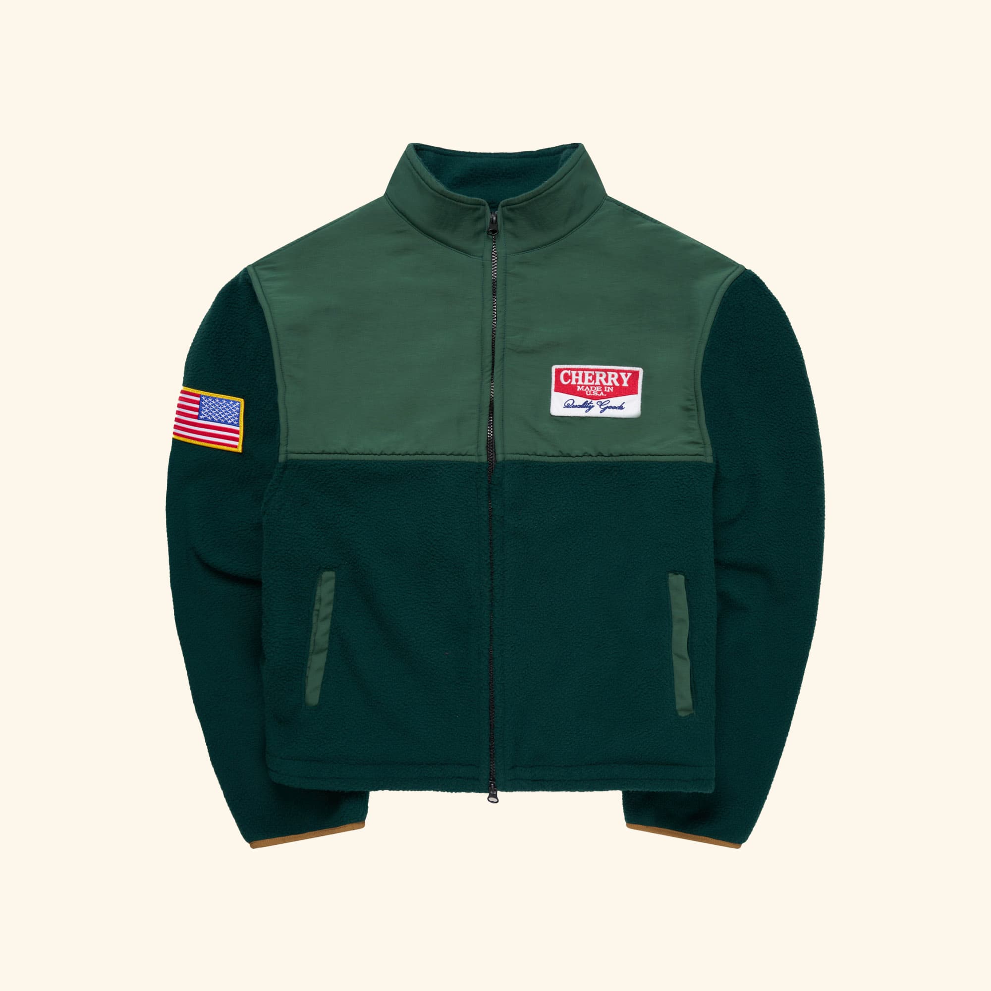 Image of Racing Zip Sherpa (Hunter Green)