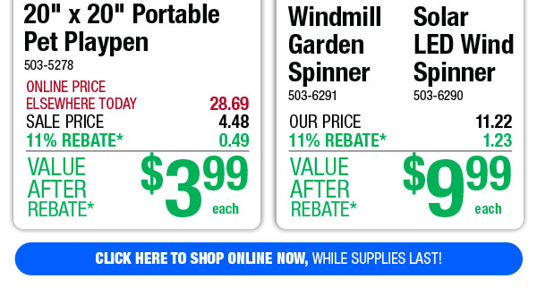 Your Choice - Garden Spinner - ONLY $9.99 After Rebate*!