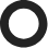 a gray circle with a hole in the middle on a black background.