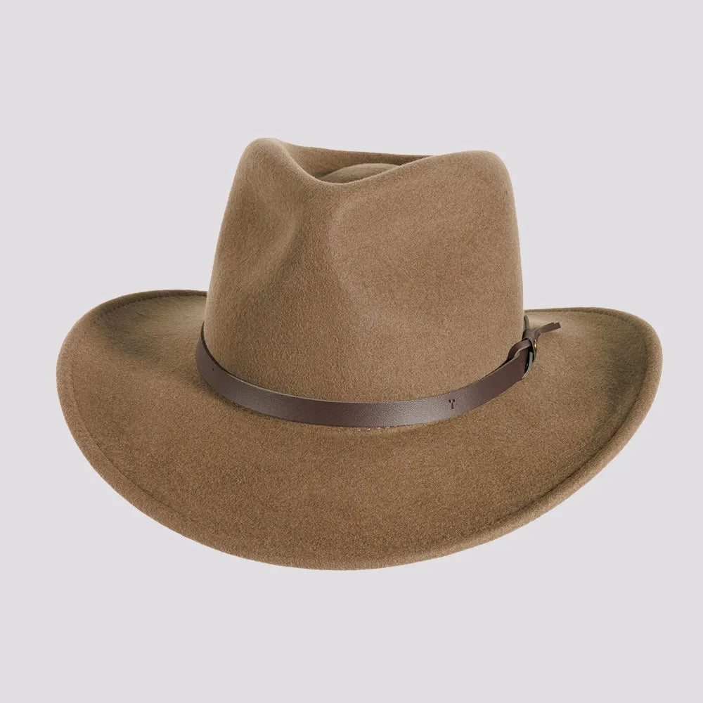 Image of Pathfinder | Mens Khaki Wool Felt Outback Hat