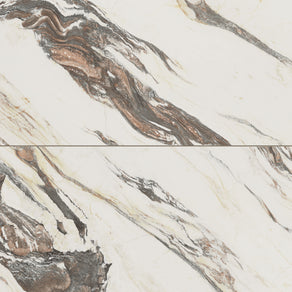Aniston 24x48 Matte Porcelain Tile in Calacatta Viola