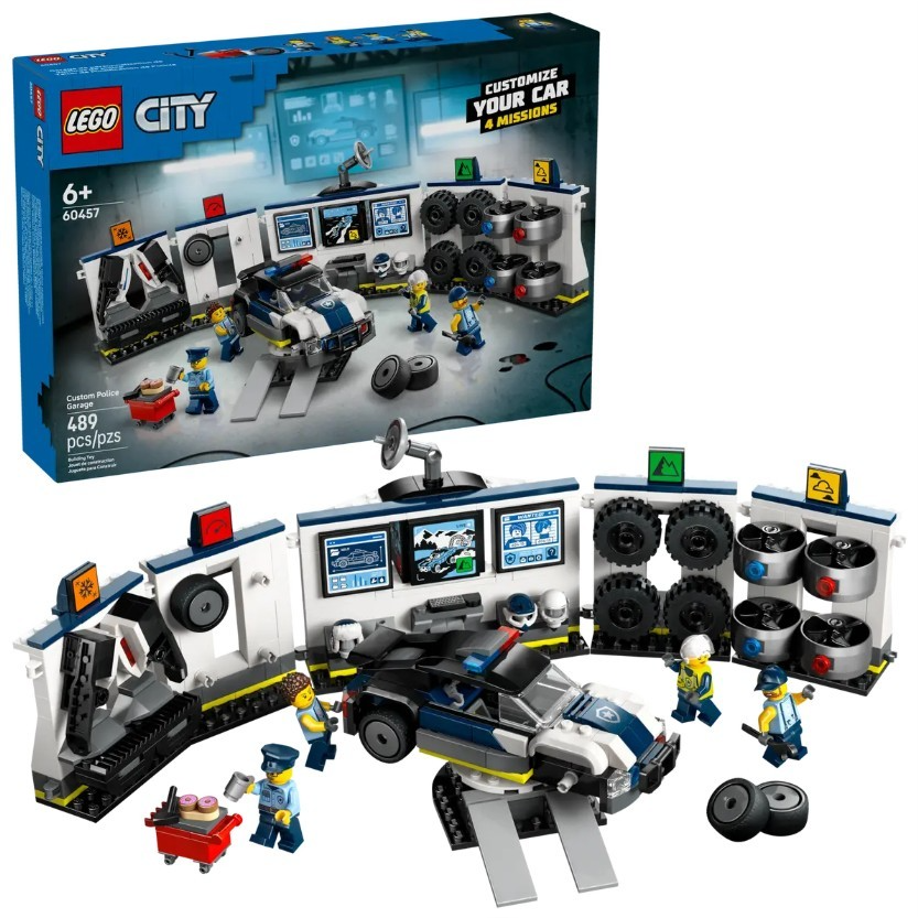 Image of LEGO City Custom Police Car Garage 60457