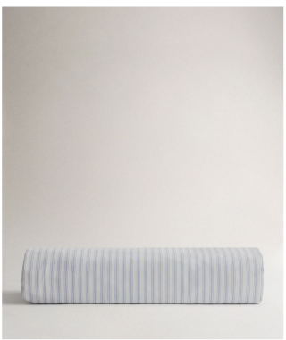 Blue Ticking Stripe Fitted Sheet