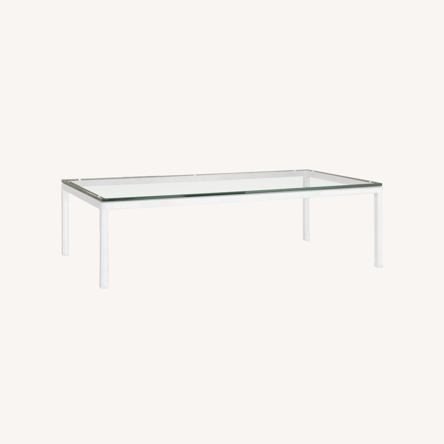 Image of Room & Board Parsons Glass Coffee Table
