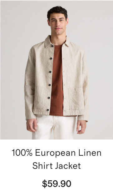100% European Linen Shirt Jacket