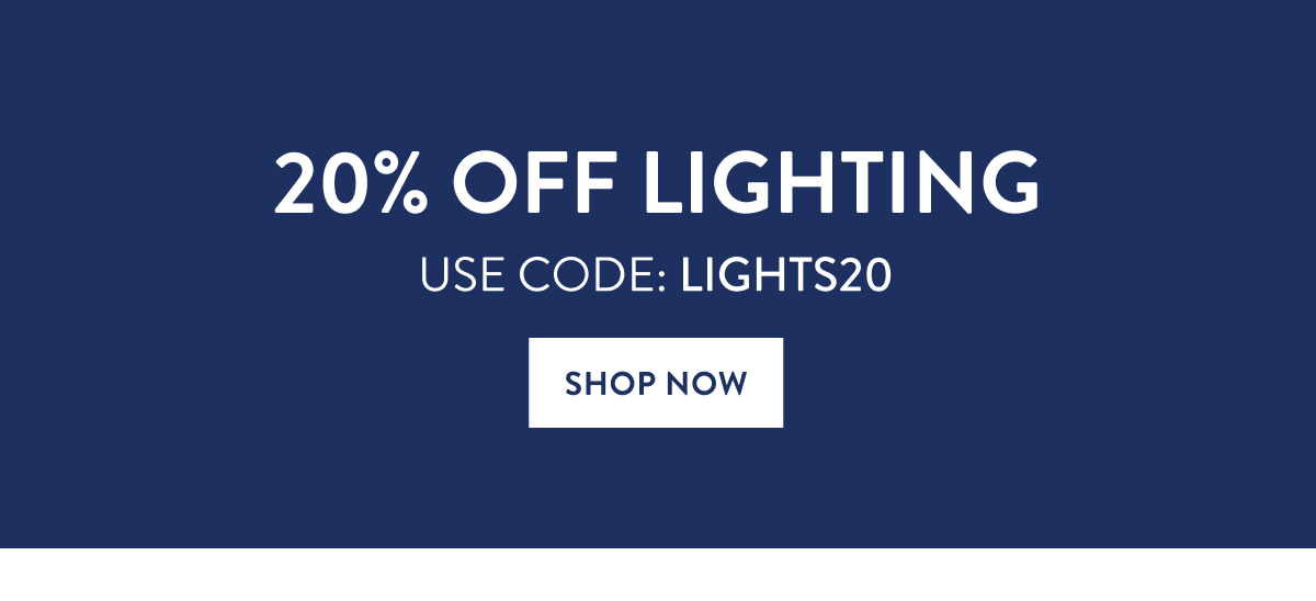 20% OFF Lighting