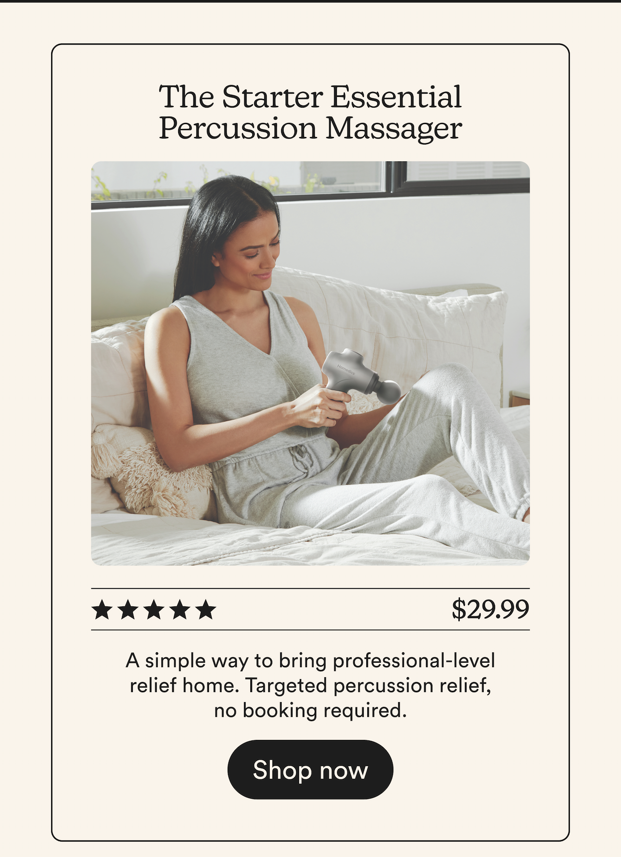The Starter Essential Percussion Massager