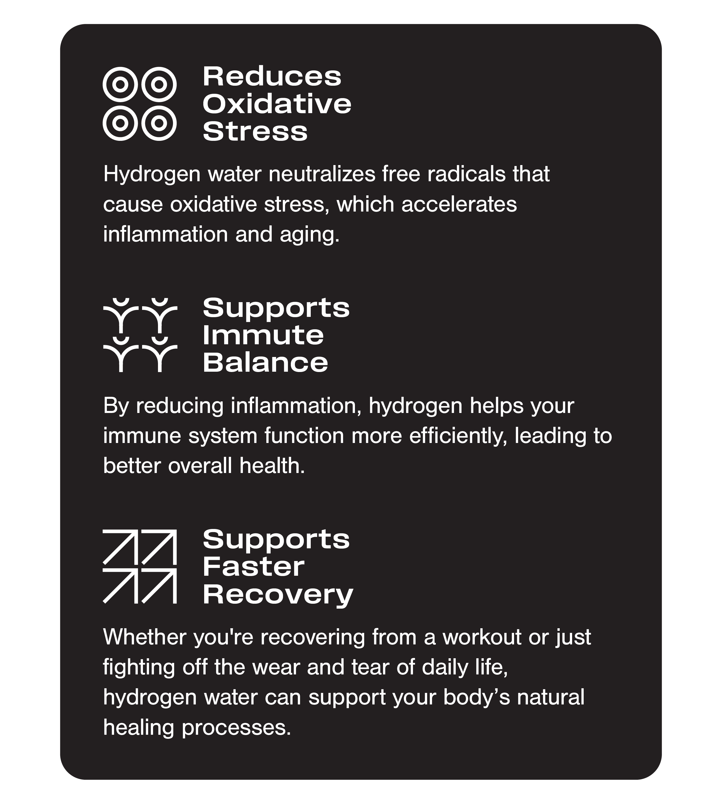 Reduces Oxidative Stress, Supports Immune Balance, Faster Recovery.