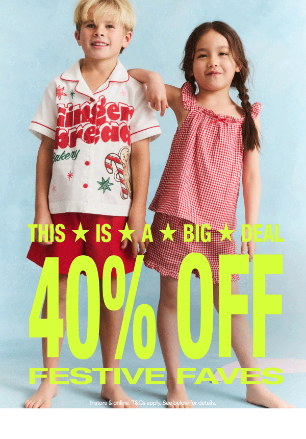 40% Off festive faves