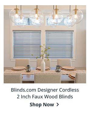 Blinds.com Designer Cordless 2 Inch Faux Wood Blinds | Shop Now >
