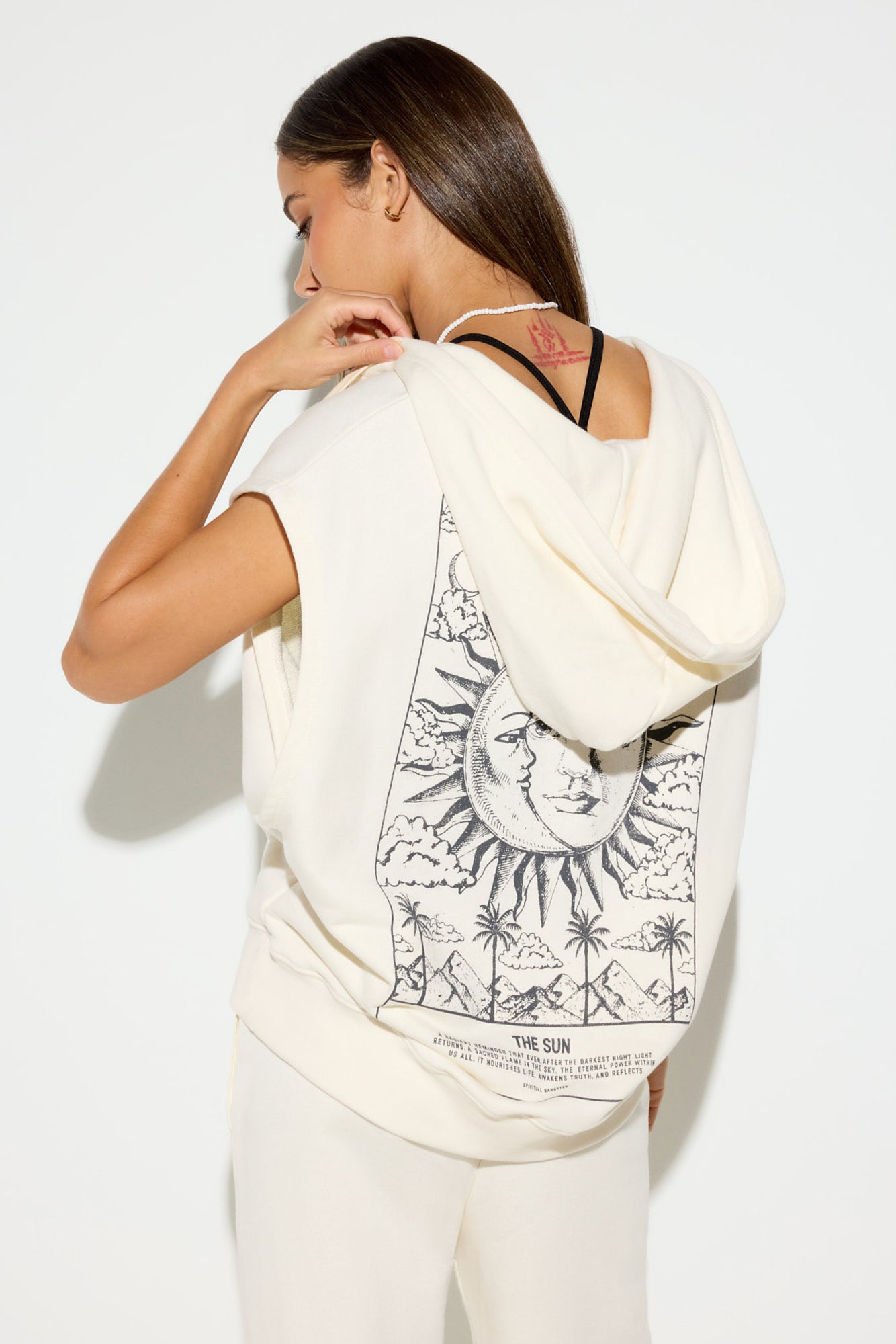 Image of Ocean Sleeveless Hoodie