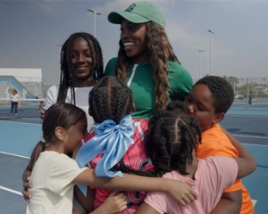 Sloane Stephens with kids