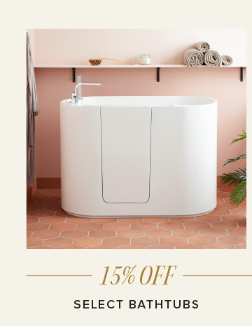 15% Off - Select Bathtubs