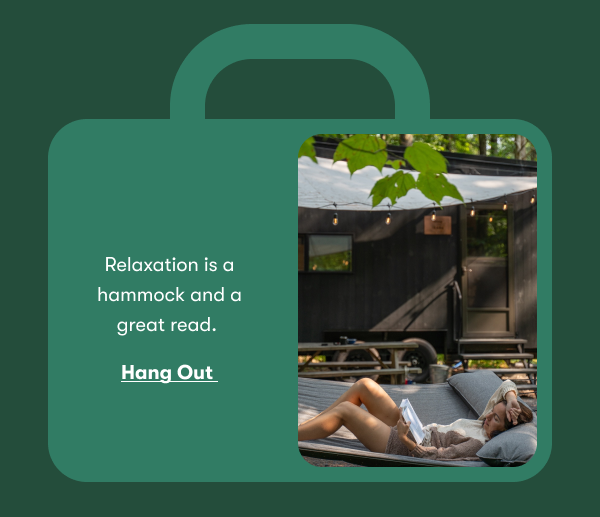 Relaxation is a hammock and a great read.