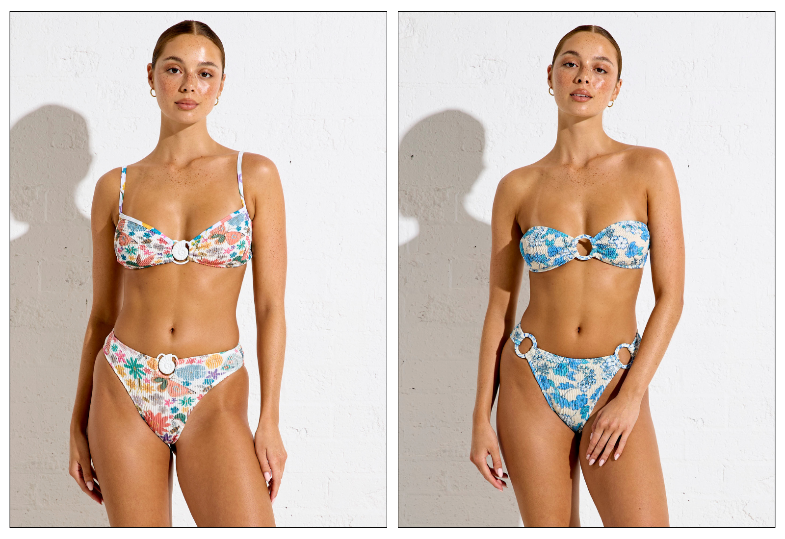 model wearing cotton bikini