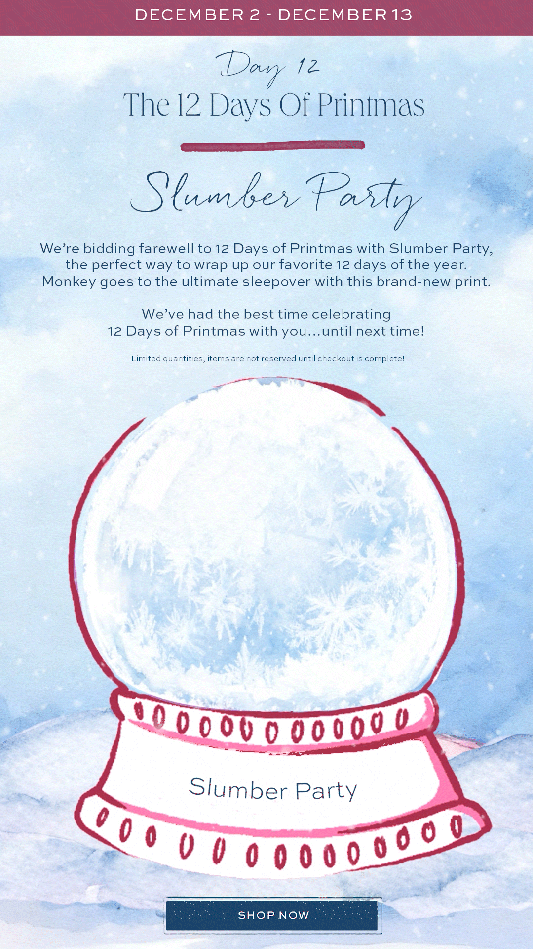 Roller Rabbit 12 days of printmas