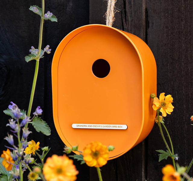 Personalised Memorial Garden Oval Nest Box