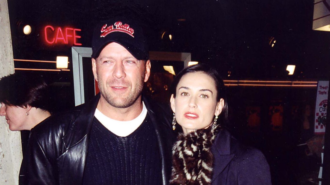 Bruce Willis & Demi Moore during %22Deconstructing Harry%22 Premiere in Los Angeles, California, United States. (Photo by Jeff Kravitz/FilmMagic, Inc)