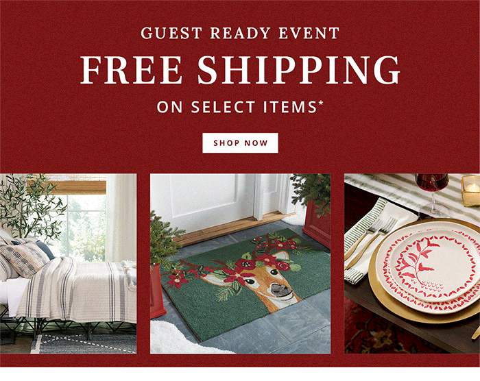 FREE SHIPPING on select items